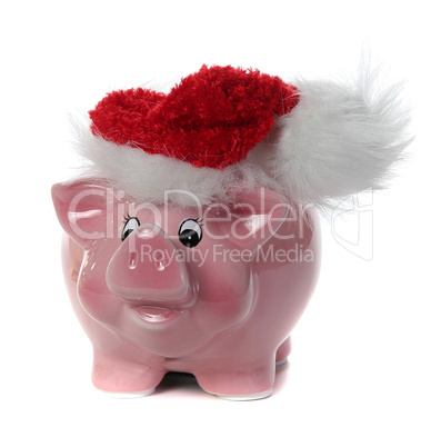 pink piggy bank with jelly bag cap