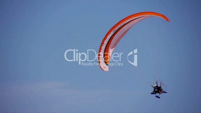 flying motor paraglider