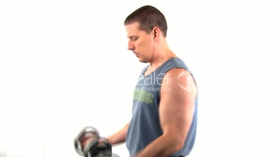 Pumping iron fitness workout; 4