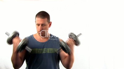 Pumping iron fitness workout; 7