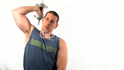 Pumping iron fitness workout; 6