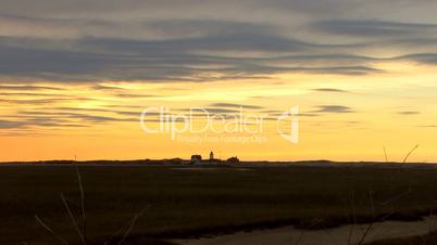 Race point lighthouse silhouette