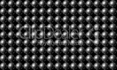 Silver Ball Grid Matrix Background