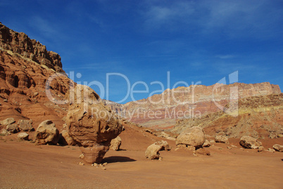 Unique boulders and rocks,Vermillion Cliffs, Arizona