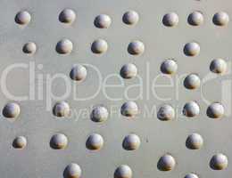 A silver painted metal aircraft background  with  rivets.