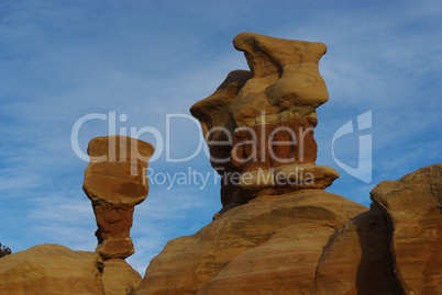 First light on Devils Garden formations, Grand Stair Escalante National Monument, Utah
