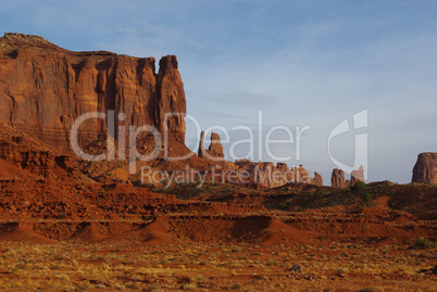 Rock formations near Monument Valley, Arizona