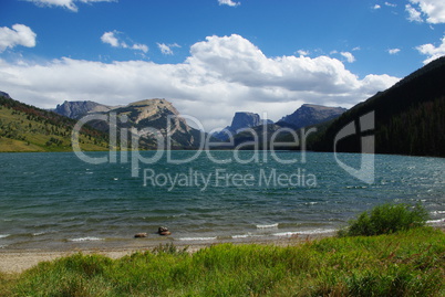 Green River Lakes and mountains, grizzly country, Wyoming