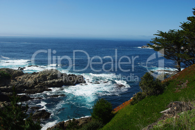 Pacific Ocean Bay near Monterey, California