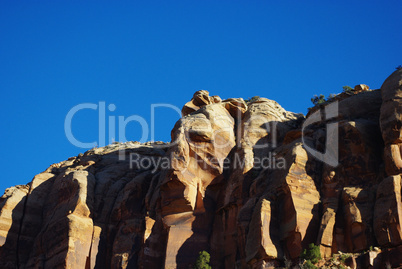 Rock wall near Canyonlands National Park, Utah