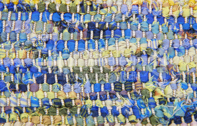 Structure of a knitted fabric. A photo close up.