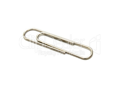 Paper clip on white