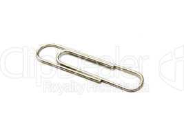 Paper clip on white