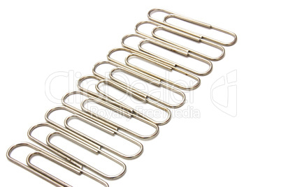 Paper clip on white