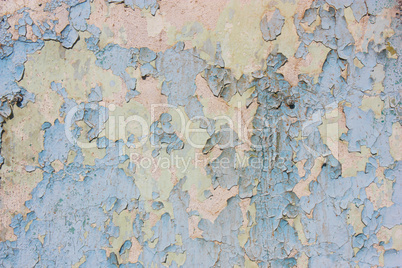 Old red  wall