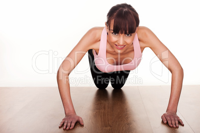 Woman Doing Press Ups