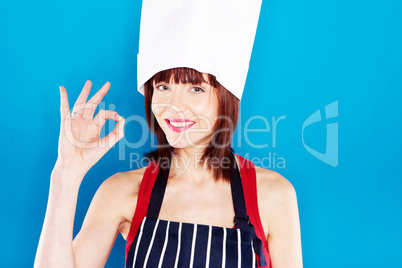 Smiling Chef Giving Perfection Gesture