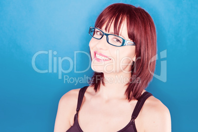 Smiling Confident Woman In Glasses