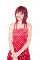Woman In Red Polka Dot Dress