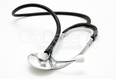 stethoscope isolated over a white background.