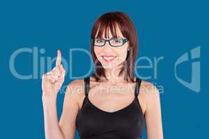 woman wearing a tank top and eyeglasses