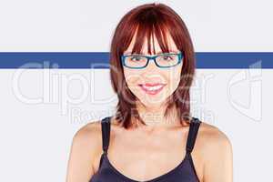 woman wearing tank top and eyeglasses