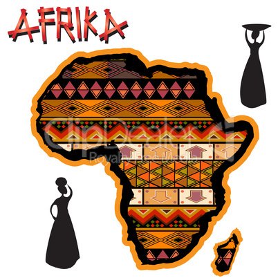 Africa traditional map