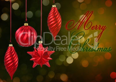 Red Christmas Baubles