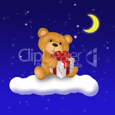 Teddy Bear with gift