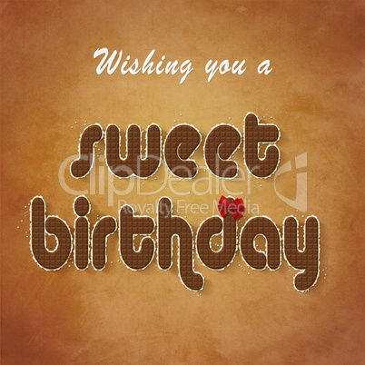 Sweet Chocolate Birthday Wish