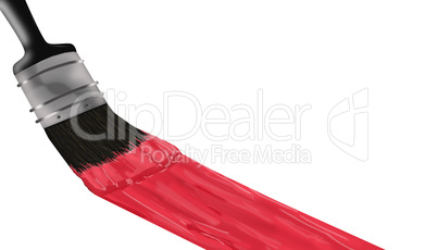 Red Paint Brush