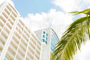 Skyline of luxury high rise apartments in beach Playa Bonita Pan