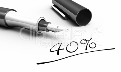 40% - Stift Konzept