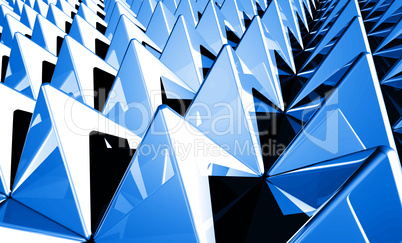 Hintergrund - Pyramiden Matrix Blau 1
