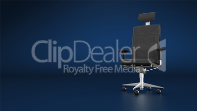 Chefsessel / Bürostuhl - Hintergrund blau