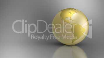 Golden Globe on grey background - Amerika