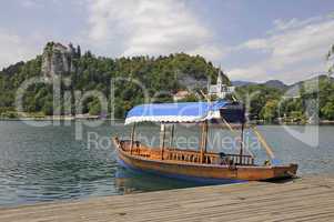Pletna-Boot am See von Bled, Slowenien