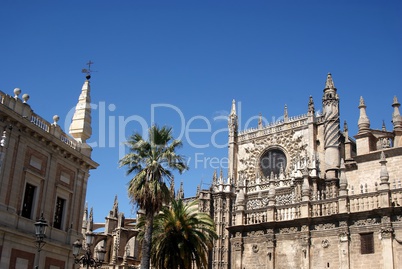 Facade of the Cathedral of Seville