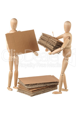 Two dummy stack cardboard