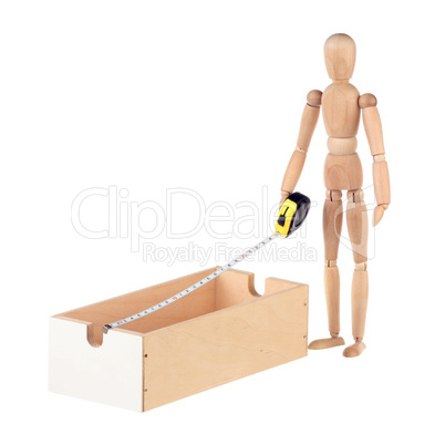 Two dummy and tape measure