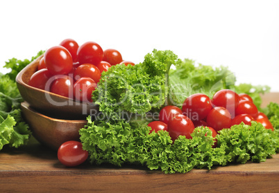 Tomatoes And Salad Leaves