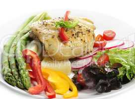 Chicken Breast With Potatoes And Vegetables