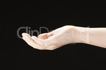 Childs hand with palm facing up