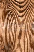 Wooden cutting board. Sepia