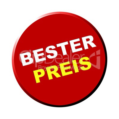 Button rund rot - Bester Preis