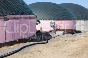 Biogasanlage im Bau
