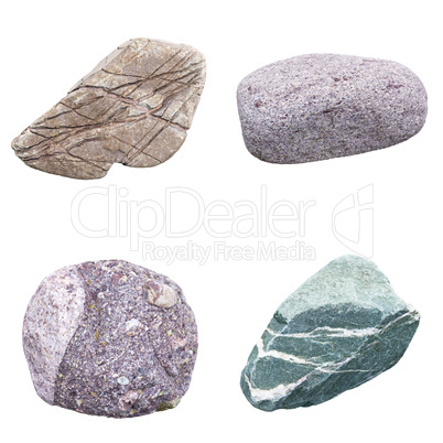 set of four minerals