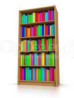 Colorful Books in Library