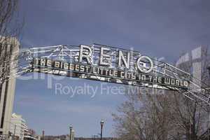 Old Reno Nevada Sign - The biggest little city in the world