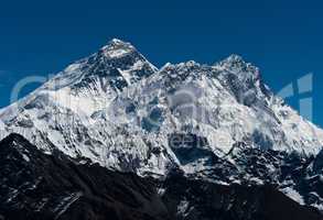 Everest, Nuptse and Lhotse peaks: top of the world